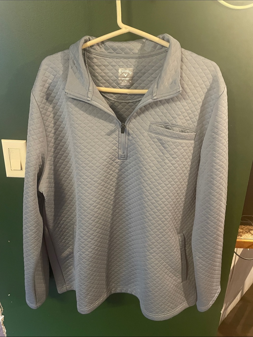 Callaway Opti-Dri Golf Pullover Sweater - Light Gray Size XL